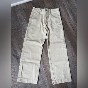 Polo Ralph Lauren Kids Straight Leg Pants Khakis Dress Pants Cream Beige Size 5